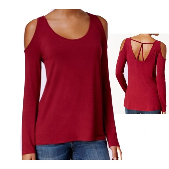 Kut from the Kloth Tops - Kut from the Kloth Cold Shoulder Open Back Top	L